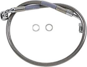 1741-5800 Drag Specialties Standard Length Upper Front Stainless Steel Brake Line Kit - Cl
