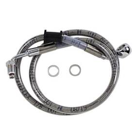 1741-5815 Drag Specialties Brake Line - 18- Softail Stainless Steel 6 Inch