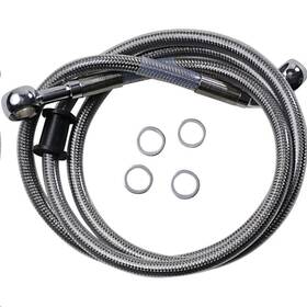 1741-5837 Drag Specialties Standard Length Front Stainless Steel Brake Line K