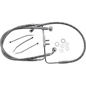 1741-5841 Drag Specialties Standard Length Front Stainless Steel Brake Line Kit