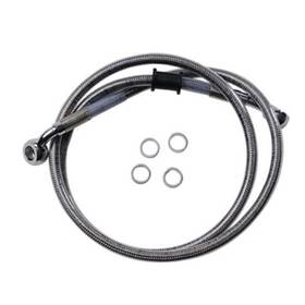 1741-5842 Drag Specialties Brake Line - 18- Softail Stainless Steel