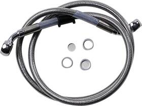 1741-5843 Drag Specialties Standard Length Front Stainless Steel Brake Line Kit