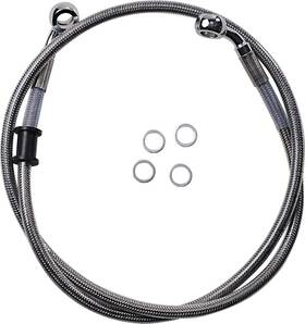 Kit-clear-1741-5844 Drag Specialties 1741-5844 Std Length Front Stainless Steel Brake Line