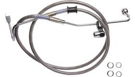 1741-6334 Drag Specialties Clear Coated Standard Length Abs Stainless Steel Rear