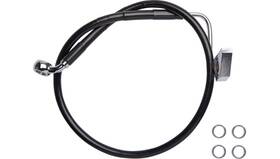 1741-6337 Drag Specialties Black Vinyl Coated Standard Length Abs Stainless Stee
