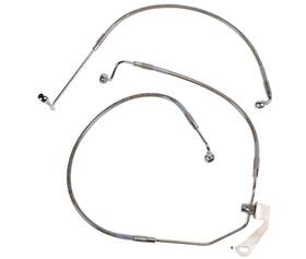 1741-6340 Drag Specialties - Clear Coated Standard Length Abs Stainless Steel