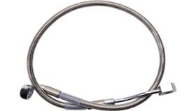 1741-6344 Drag Specialties Clear Coated Standard Length Abs Stainless Steel Rear