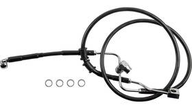 1741-6347 Drag Specialties Standard Length Abs Stainless Steel Brake Line Kits