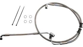 1741-6350 Drag Specialties Clear Coated Standard Length Abs Stainless Steel Rear