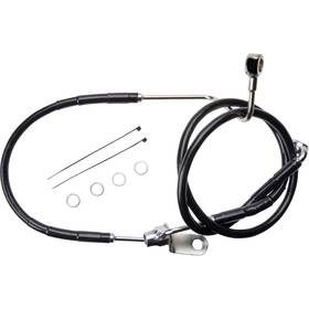 1741-6353 Drag Specialties Brake Line - Rear Non-abs Black