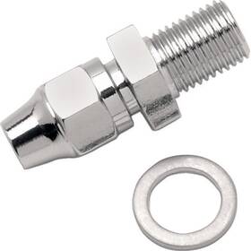 1742-0063 Drag Specialties Brake Line Fitting - 3/8 Inch -24 Straight