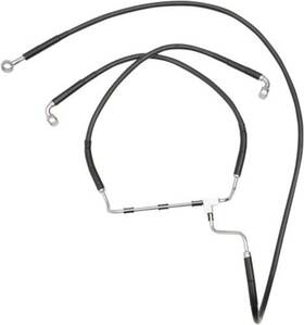 1047992 Drag Specialties 200505 Ds Extended Front Brake Line Kit Black Non-abs 6 Inch Oversize #1047992