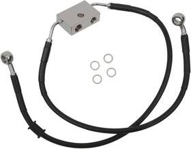 3300515 Drag Specialties 201086 Ds Extended Front Brake Line Kit Black Abs Only 2 Inch Oversize #3300515