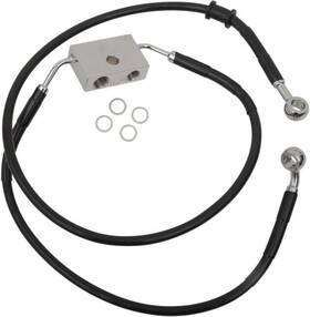 3300523 Drag Specialties 201094 Ds Extended Front Brake Line Kit Black Abs Only 10 Inch Oversize #3300523