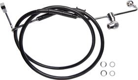 6142100-blk Drag Specialties - Brake Line Rear Abs Black Electra Glide