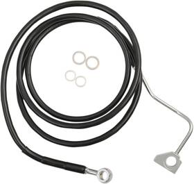 Drag Specialties 614220-12blk Brake Line Front Upper Black 12 Inch With Abs