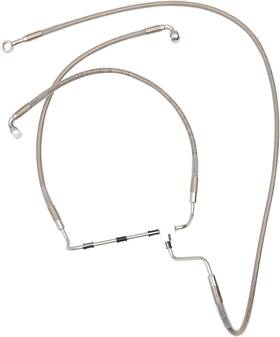 614220-8 Drag Specialties Brake Line Plus 8 Inch Stainless Steel Abs