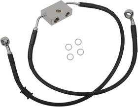 614743-6blk Drag Specialties Brake Line - Front Fits 6 Inch Black Xl