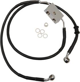 614750-8blk Drag Specialties - Brake Line Front 8 Inch Black Xl 883 Sup