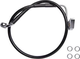 6172101-blk Drag Specialties - Brake Line Rear Abs Black Electra Glide