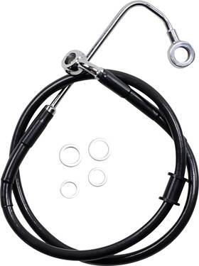 618300-2blk Drag Specialties - Brake Line 2 Inch Black Ft15-ft17 Softail So
