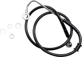Drag Specialties 618300-4blk Brake Line Plus 4 Inches Black For 2015-2017 Harley Softail
