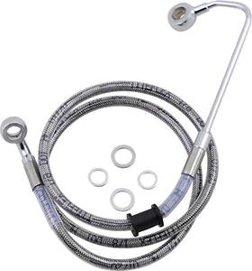 618302-8 Drag Specialties Stainless Steel 8 Inch Brake Line For Harley-davidson Fat Boy Lo Flstfb 2015-2017