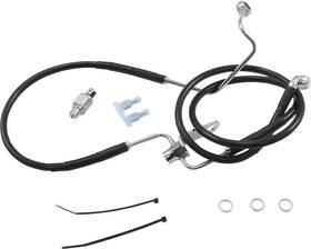 621225-3blk Drag Specialties Brake Line - Rear Black Fits 3 Inch Non Abs