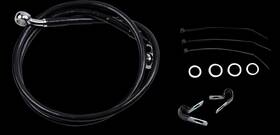640112-2blk Drag Specialties Brake Line - Front Black 2 Inch Fxd Ft00-ft05