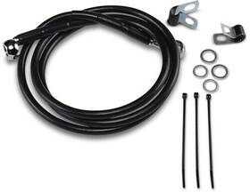 640113-10blk Drag Specialties Extended Front Brake Line Kit Black 10