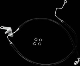 640223-blk Drag Specialties Standard Length Rear Stainless Steel Brake Line Kit #1741-2954