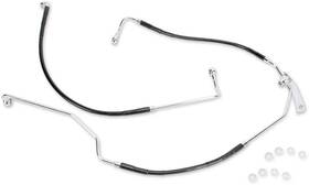 640231-blk Drag Specialties Std Length Rear Stainless Steel Brake Line