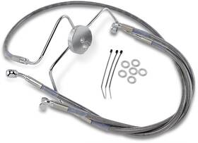 1741-2638 Drag Specialties 644410-10 Extended Front Brake Line Kit 16 Inch /40 Clear #1741-2638
