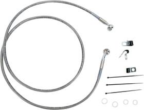 Drag Specialties 660214-8 Extended Stainless Steel Front Brake Line Kit 1741-2652