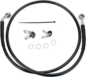 660313-2blk Drag Specialties Extended Front Brake Line Kit 40 3/8 Inch Black #1741-2527