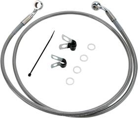 1741-2640 Drag Specialties 660313-4 Extended Stainless Steel Front Brake Line Kit