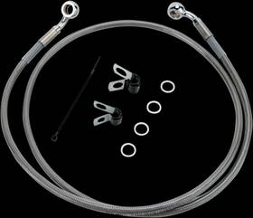 660313-6 Drag Specialties Brake Line - Front 6 Inch Stainless Steel Xl