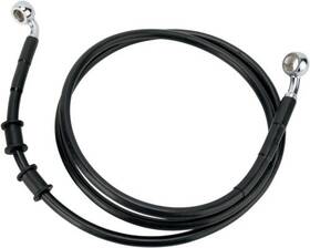 660324-6blk Drag Specialties 1741-2897 Extended Stainless Steel Front Brake Line Kit