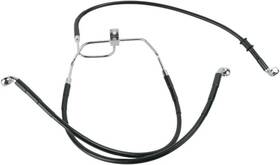 1741-2906 Drag Specialties 660325blk Standard Length Front Stainless Steel Brake Line Kit