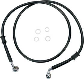 680210blk Drag Specialties Black Vinyl Ss Front Brake Line Kit Standard Length
