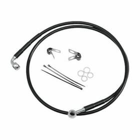691210-4 Drag Specialties Extended Ss Front Brake Line Kit 11-14 Fxst 38 1/2 Inch