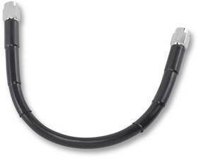 810-blk Drag Specialties Universal Black Vinyl-coated Stainless Steel Brake