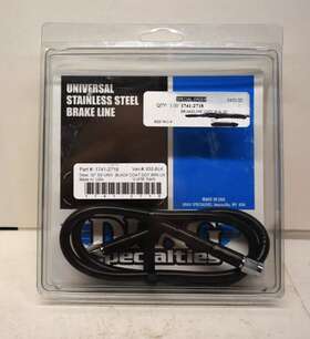 1741-2718 Drag Specialties 832-blk 32 Inch Universal Black Vinyl S/s Brake Line - Db1