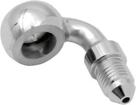 837853 Drag Specialties Ds 3/8 Inch 10mm X An-3 Male Banjo 90 Degree Chrome