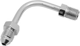 837860 Drag Specialties Ds An-3 Male X 3/8 Inch -24 Inverted Flare Union 90 Degree Chrome
