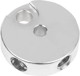 837863 Drag Specialties Ds 3/8 Inch -24 Inverted Flare Front Brake Junction Box Chrome