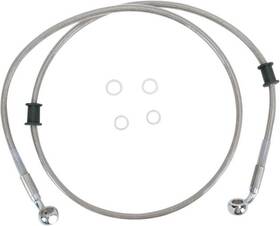906731 Drag Specialties Ds Braided Brake Line Kit Non-abs Front Harley Fxdwg Dyna Wide Glide 10-16