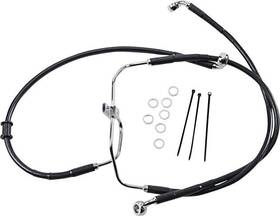 906953 Drag Specialties Ds Vinyl Brake Line Kit Non-abs Front 2 Inch Harley Fxdf Dyna Fat Bob 08-16