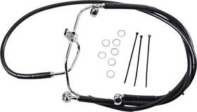 906957 Drag Specialties Ds Vinyl Brake Line Kit Non-abs Front 10 Inch Harley Fxdf Dyna Fat Bob 08-16