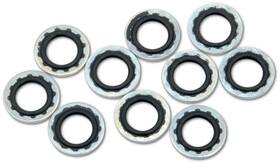 Ds-097014 Drag Specialties 10 Pack Of 3/8 Inch Banjo Bolt Sealing Washers - Rubberized Drs